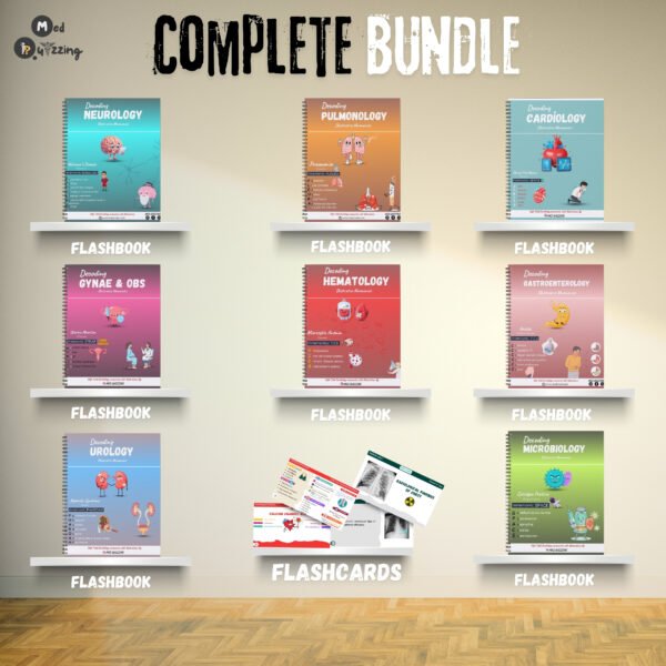 Complete Mnemonic Flashbook & Flashcard Bundle By Med Quizzing