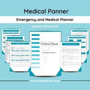 Medical Planner Doctor & Healthcare Organizer (Digital Download)